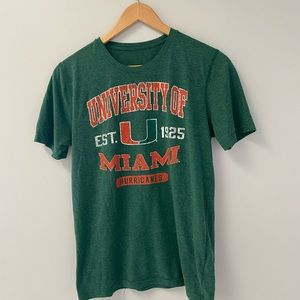 Youth University of Miami tshirt.
